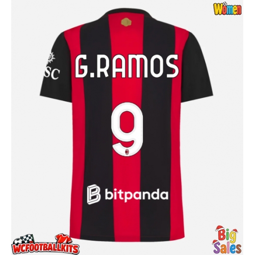 AC Milan Goncalo Ramos #9 Replica Home Stadium Shirt for Women 2026-27 Short Sleeve